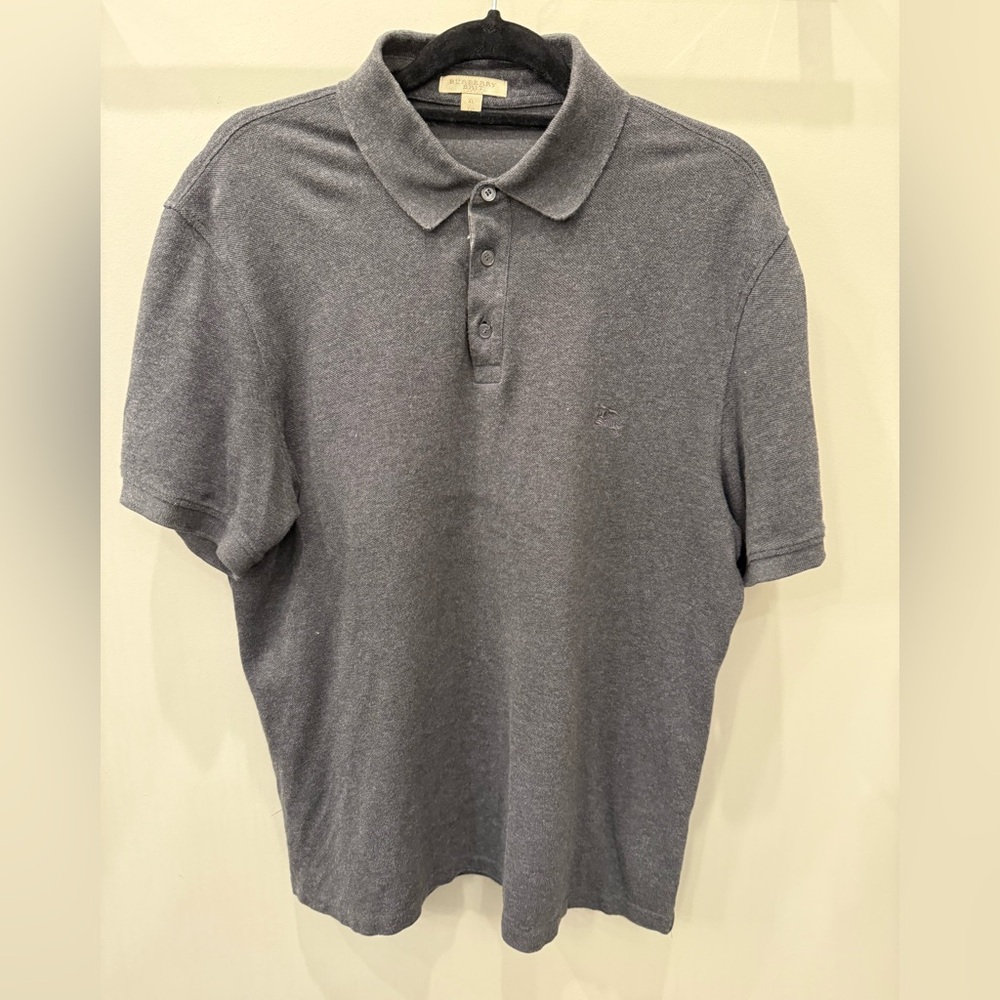 Burberry grey polo size XL